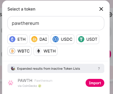 pawthereum crypto price